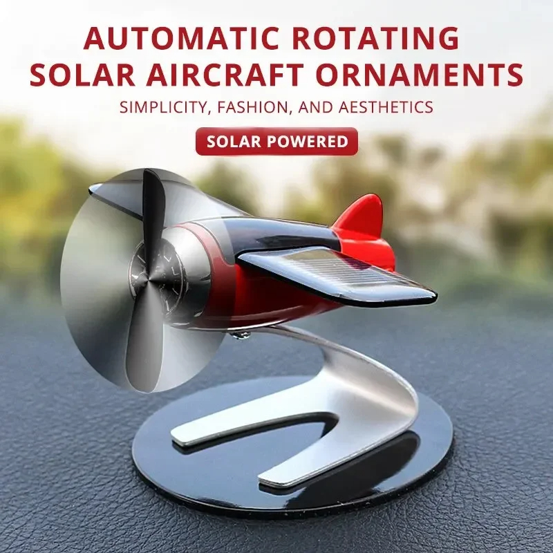 Car Accessories Girl - Solar Airplane Creative Men's Car Decoration