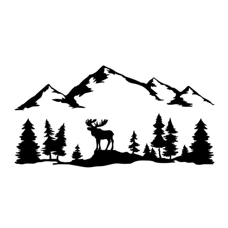 Car Accessories You Need - Car Sticker Camping Off-road Tree Deer
