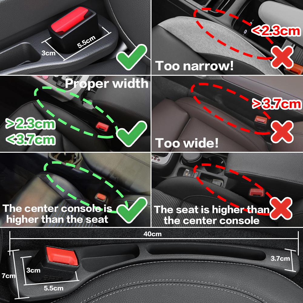 2X Car Seat Gap Filler Between - مراجعة Car Accessories Essentials وسعره