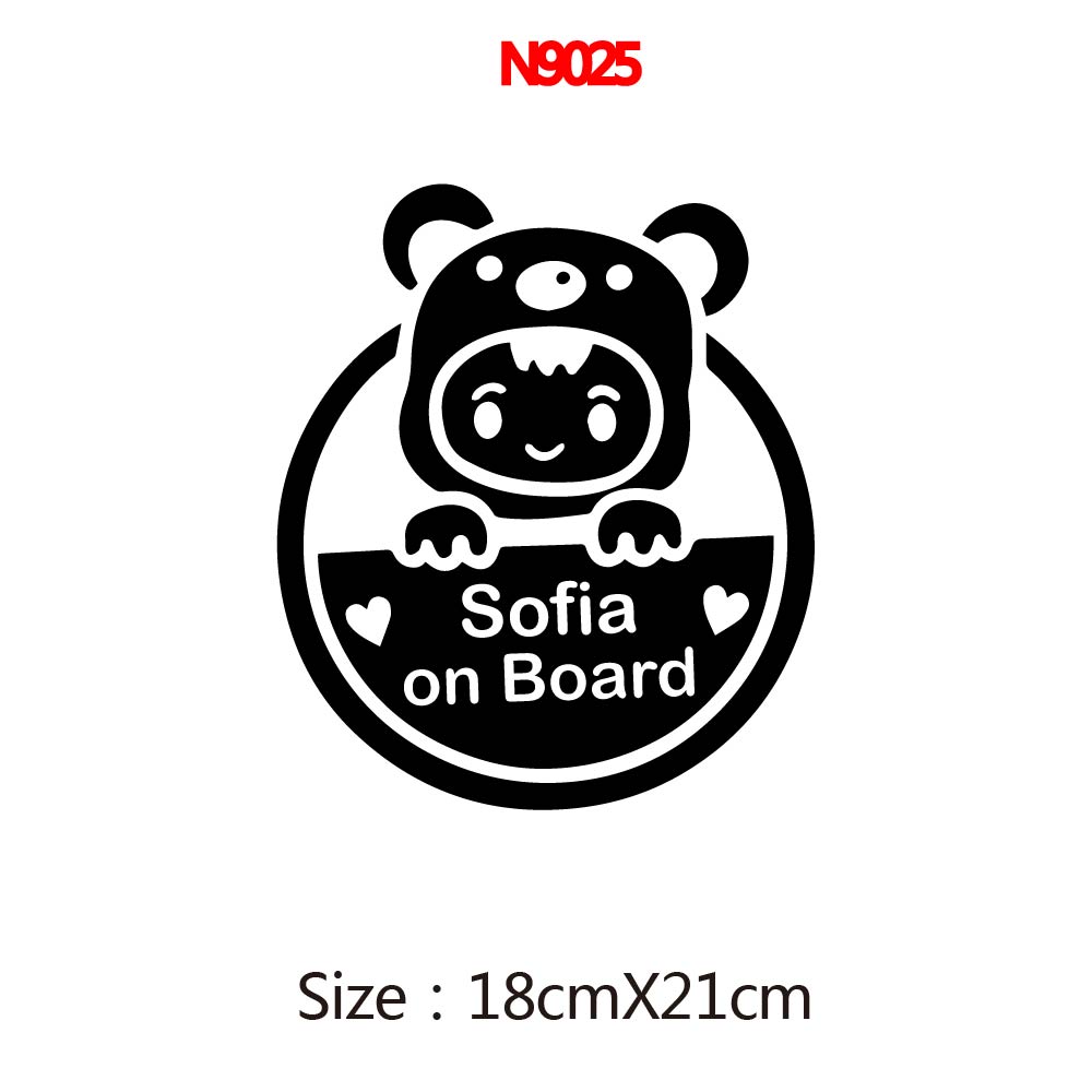 1PC Cute Bear Girl Custom Baby - مراجعة Car Accessories Girl وسعره