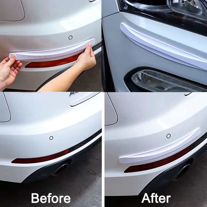 2/4PCS Front Rear Bumper Unive - مراجعة Bumper Guard Protector وسعره