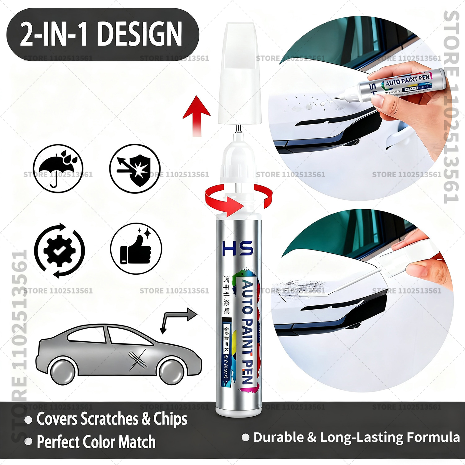 For Jeep Compass Paint Repair  - مراجعة Car Accessories For Winter وسعره