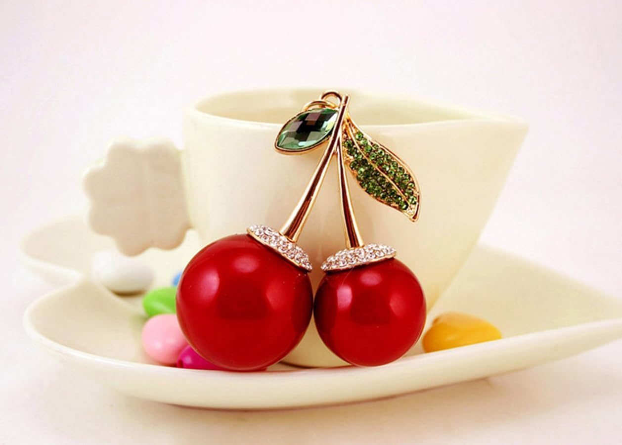 One Pack Cute Cherry Fruit Rhi - مراجعة Car Accessories Girl وسعره
