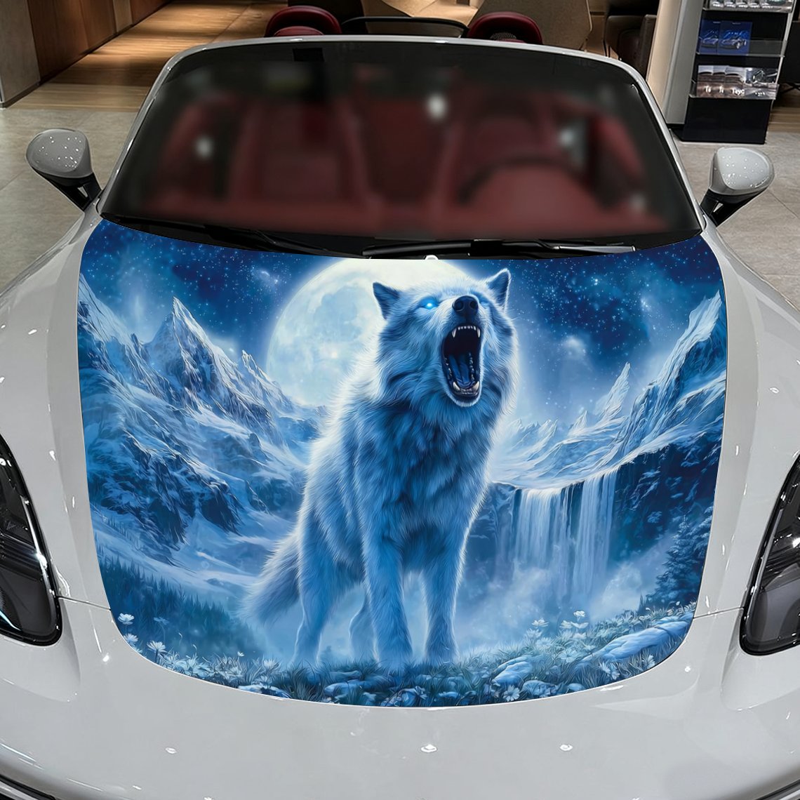 Winter Mountain Night Scene Wo - مراجعة Car Accessories For Winter وسعره
