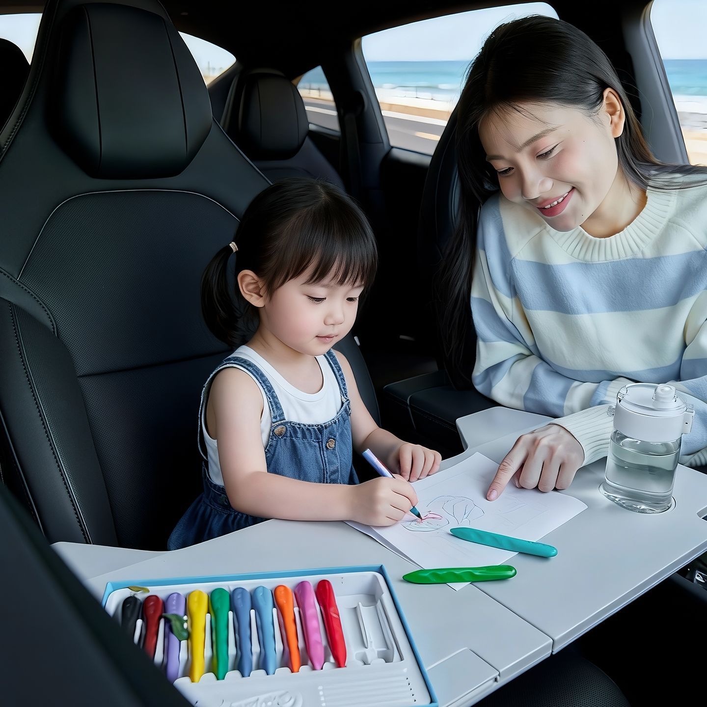 Foldable Car Desk For Tesla Mo - مراجعة Car Accessories Essentials وسعره