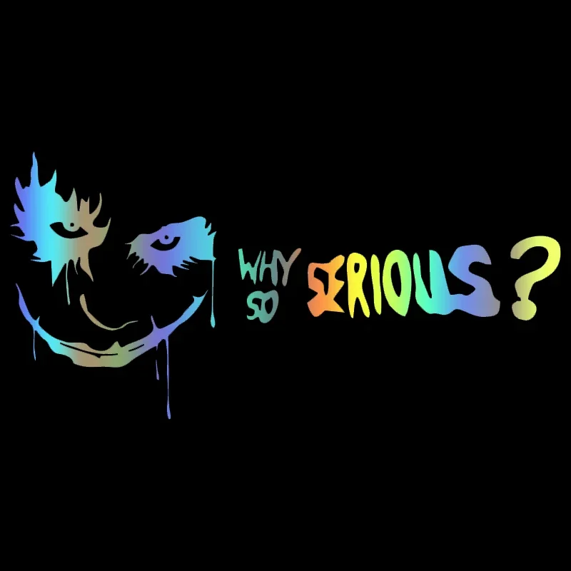 Why So Serious Funny Car Stick - مراجعة Car Accessories Joker وسعره