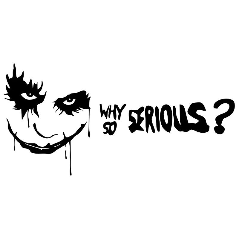 Why So Serious Funny Car Stick - مراجعة Car Accessories Joker وسعره