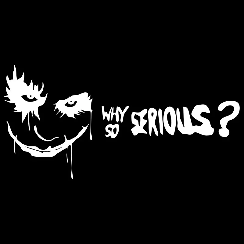 Why So Serious Funny Car Stick - مراجعة Car Accessories Joker وسعره