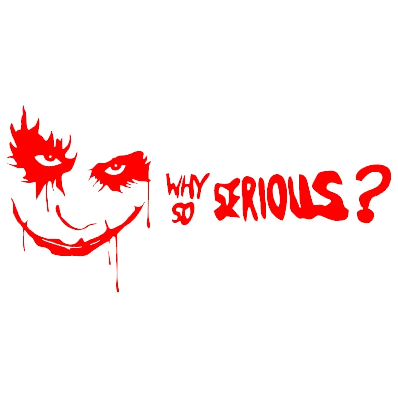 Why So Serious Funny Car Stick - مراجعة Car Accessories Joker وسعره