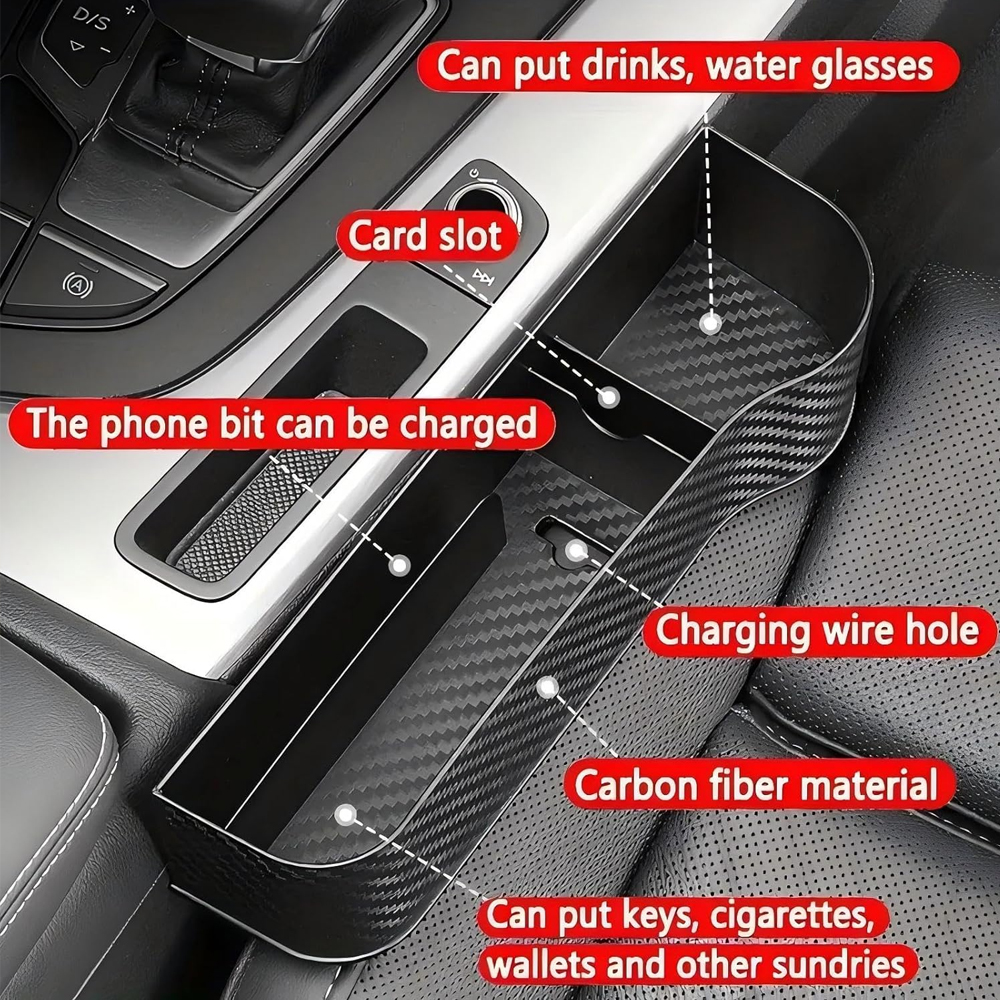 Car Seat Gap Storage Box, Mult - مراجعة Car Accessories In Store وسعره