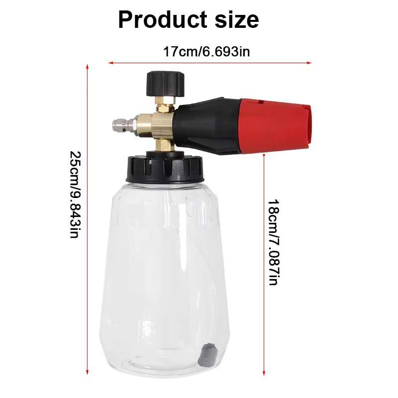 High Pressure PA Foam Cannon   - مراجعة Car Accessories For Winter وسعره