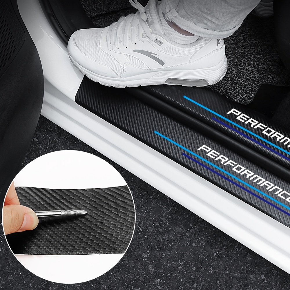 4pcs Carbon Fiber Sill Plate S - مراجعة Car Accessories Quotes وسعره
