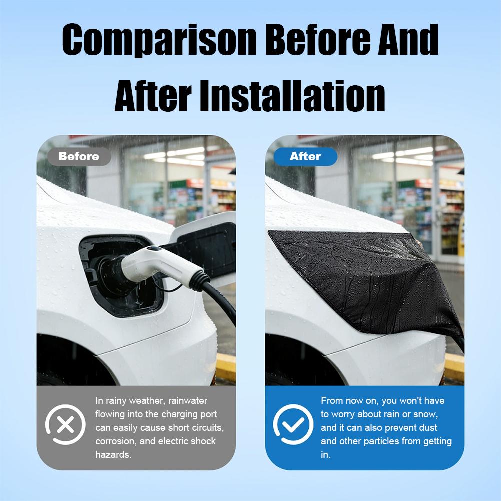 Magnetic EV Charger Port Cover - مراجعة Car Accessories For Winter وسعره