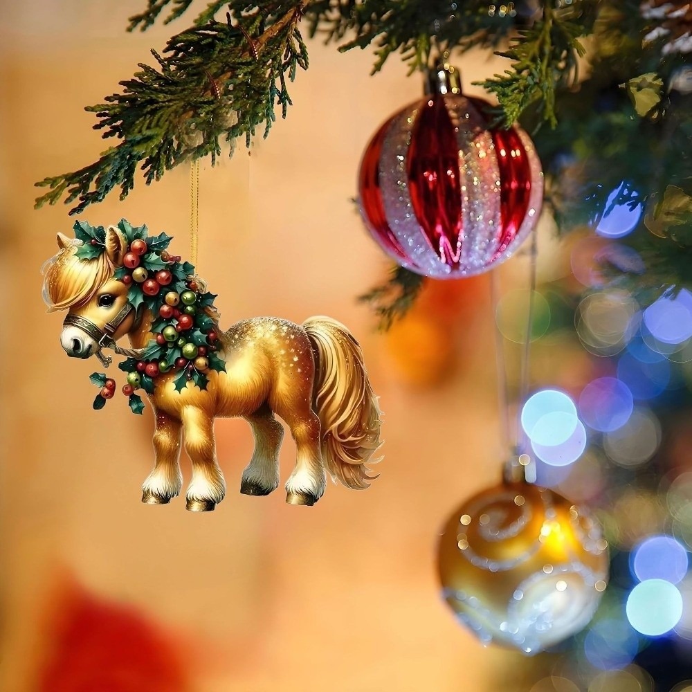 2D Flat Christmas Hanging Pend - مراجعة Car Accessories Xmas Gifts وسعره
