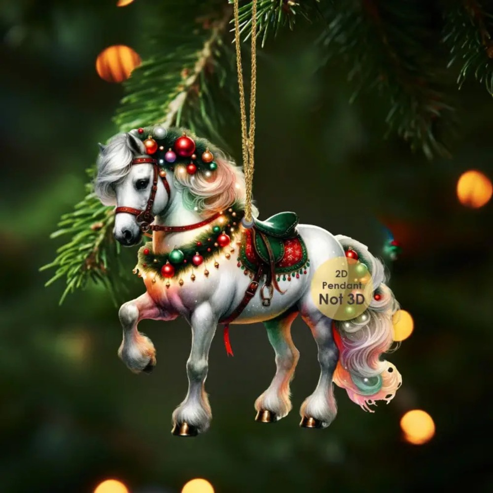 2D Flat Christmas Hanging Pend - مراجعة Car Accessories Xmas Gifts وسعره