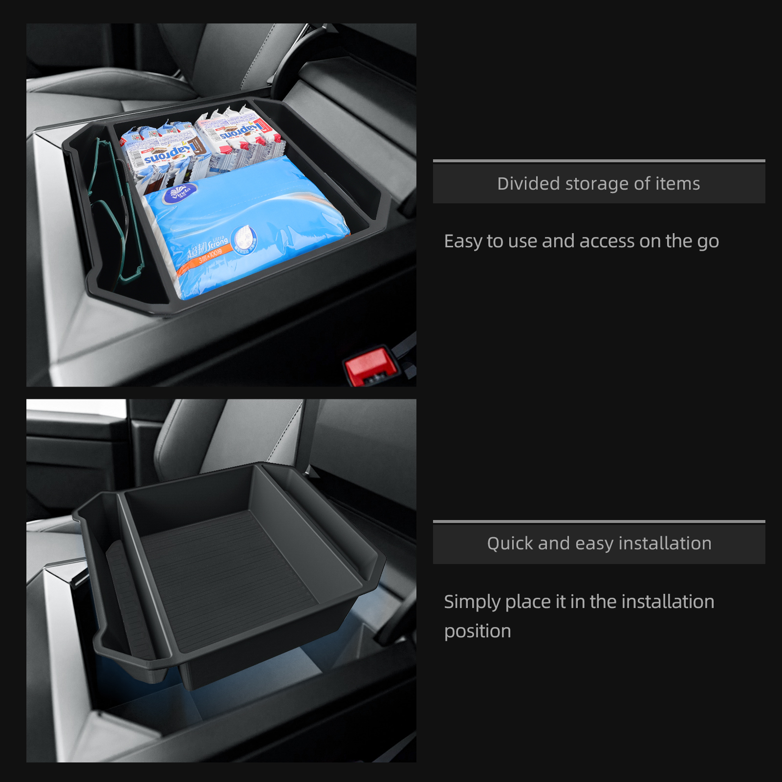 For Tesla Cybertruck Car Cente - مراجعة Car Accessories Essentials وسعره
