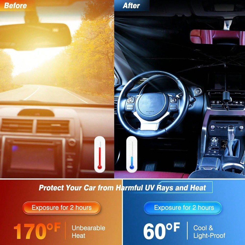 Car Windshield Sunshade Umbrel - مراجعة Car Accessories In Store وسعره