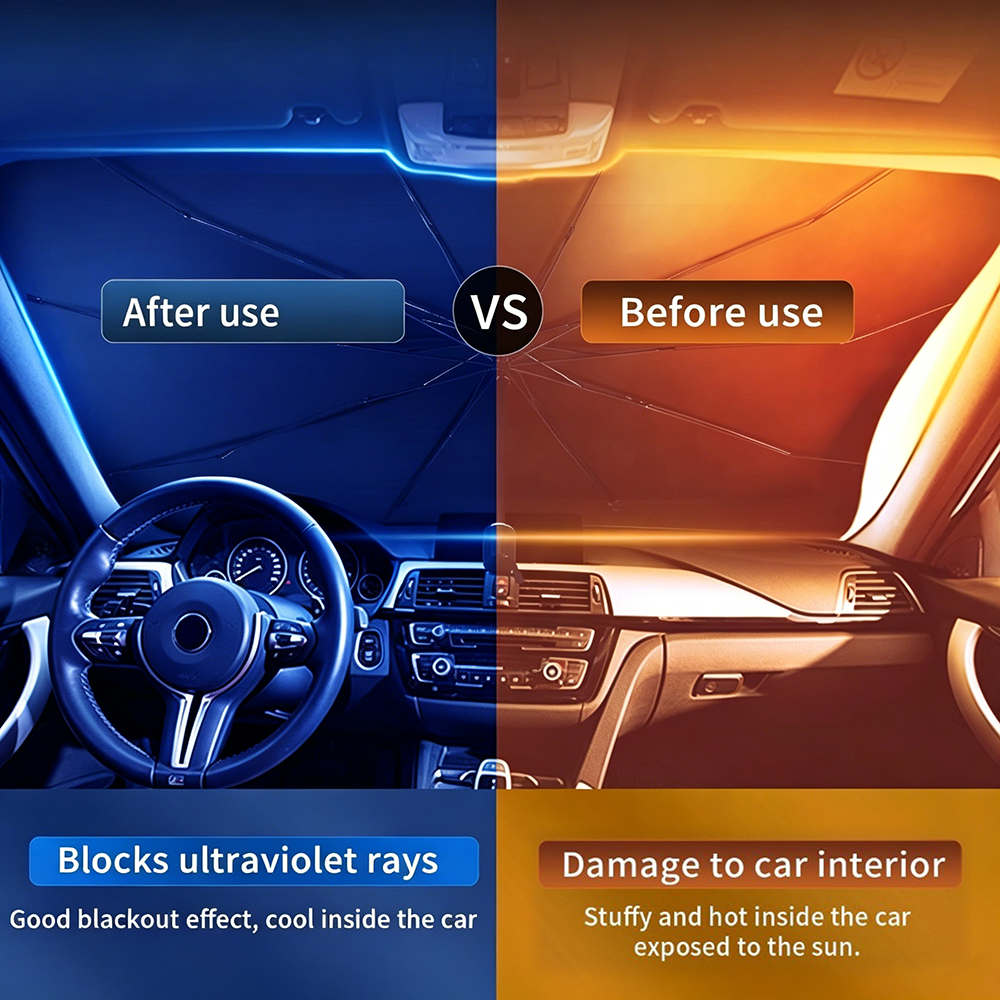 Car Windshield Sunshade Umbrel - مراجعة Car Accessories In Store وسعره