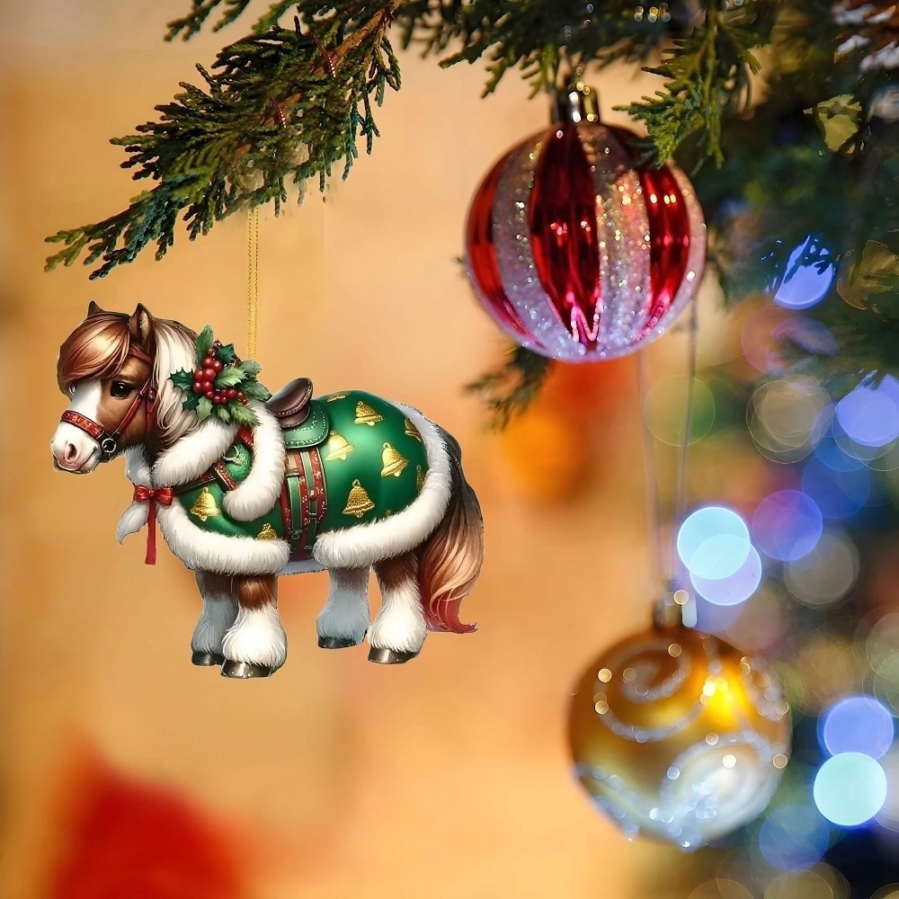 2D Flat Christmas Hanging Pend - مراجعة Car Accessories Xmas Gifts وسعره