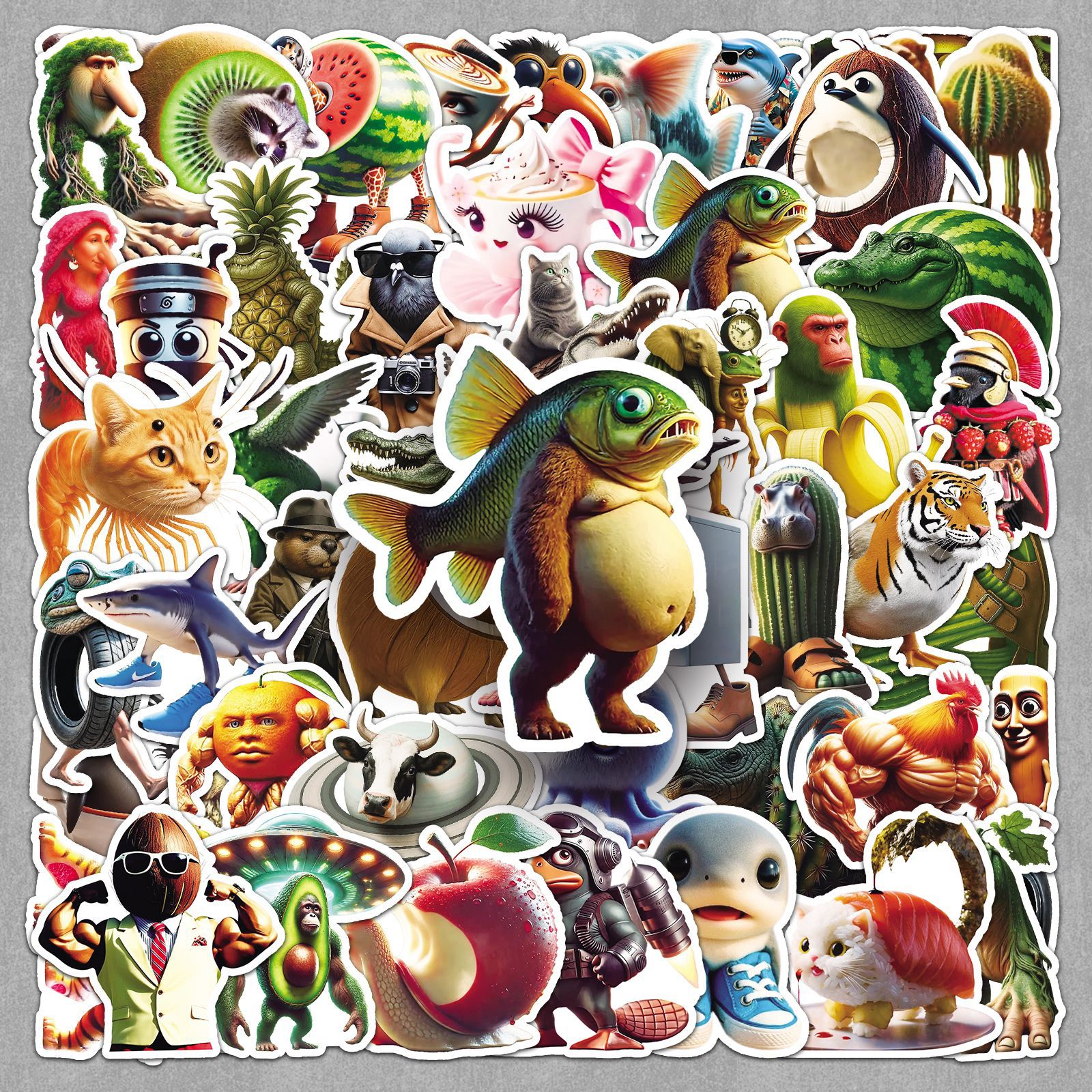 50PCS Italian Brainrot Sticker - مراجعة Car Accessories Quotes وسعره