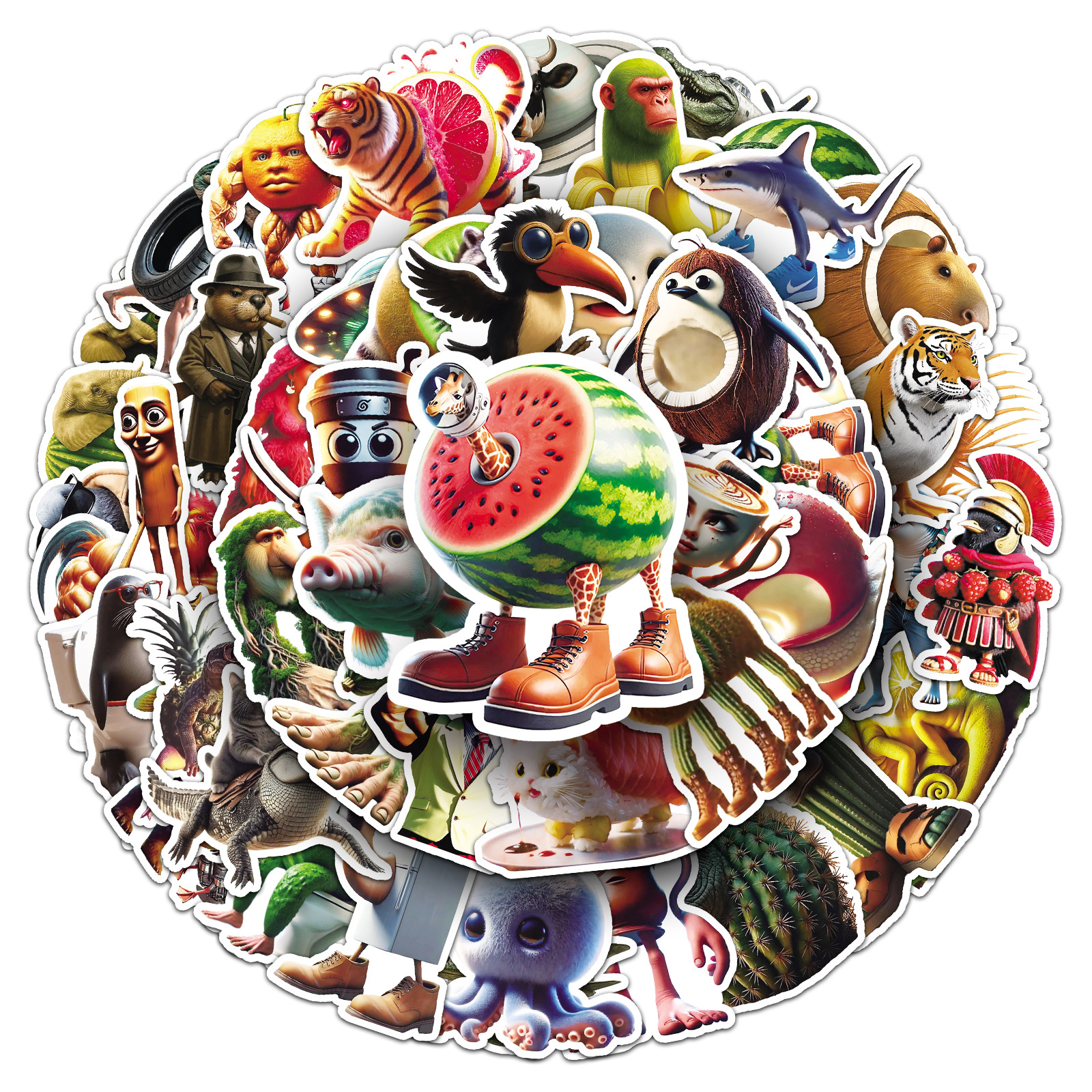 50PCS Italian Brainrot Sticker - مراجعة Car Accessories Quotes وسعره