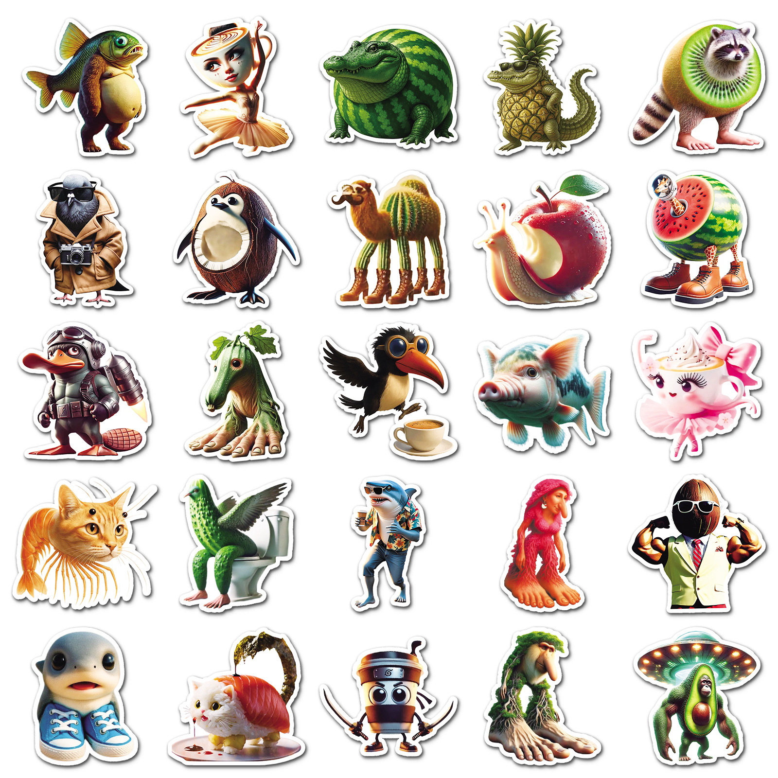 50PCS Italian Brainrot Sticker - مراجعة Car Accessories Quotes وسعره