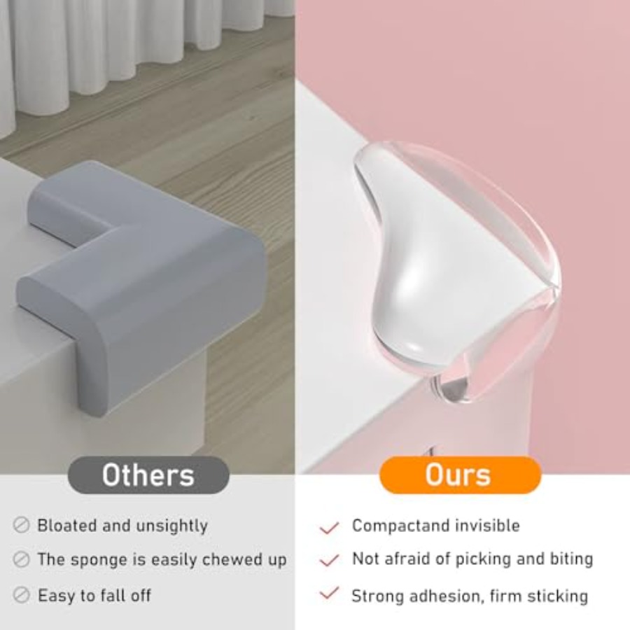 16 Pack Clear L Shape Corner P - مراجعة Bumper Guard Protector وسعره