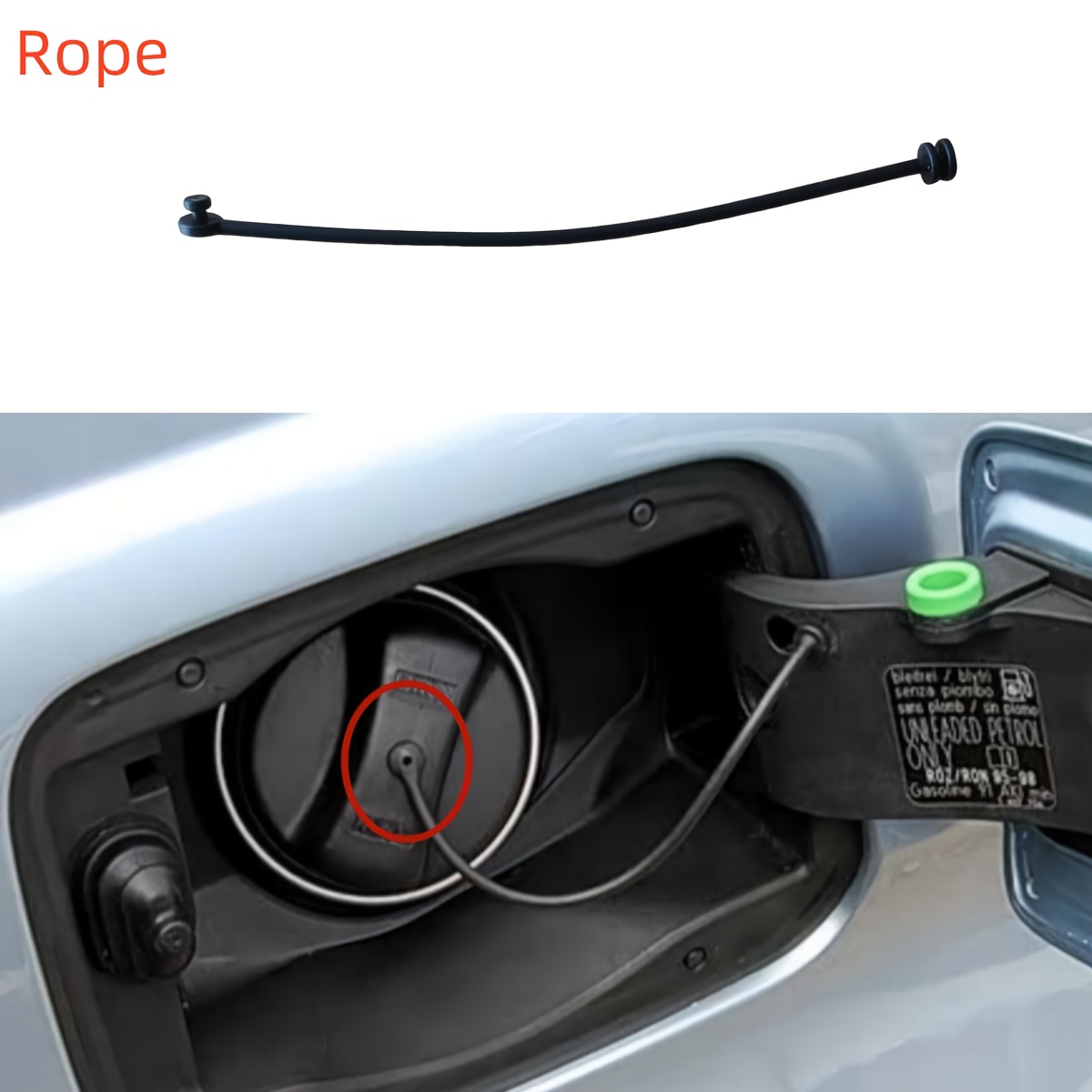 1pc Car Fuel Tank Cap Cable An - مراجعة Car Accessories Brand وسعره