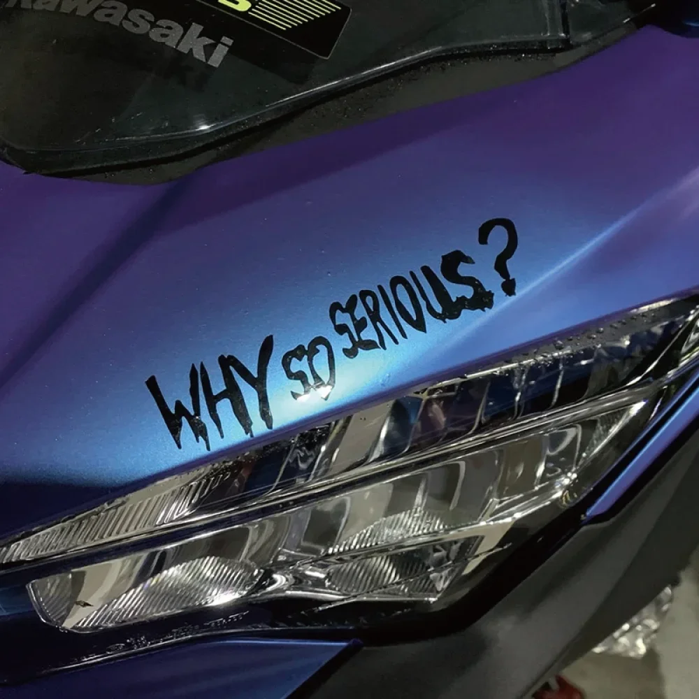 Car Stickers Why So Serious? M - مراجعة Car Accessories Joker وسعره