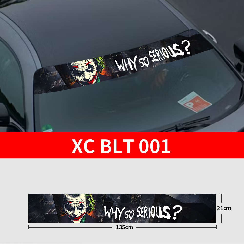 Why So Serious Car Sticker fun - مراجعة Car Accessories Joker وسعره