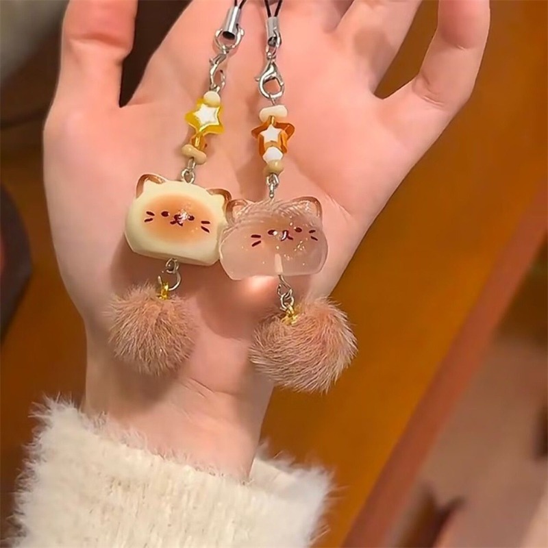 5Pcs Cartoon Graffiti Cat Key  - مراجعة Car Accessories Xmas Gifts وسعره