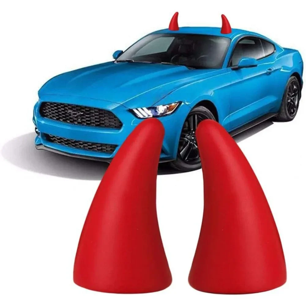1/2PCS 3D Devil Horn Car Roof  - مراجعة Car Accessories Quotes وسعره