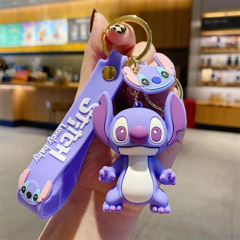 New Anime Stitch Toys Keychain - مراجعة Car Accessories Girl وسعره