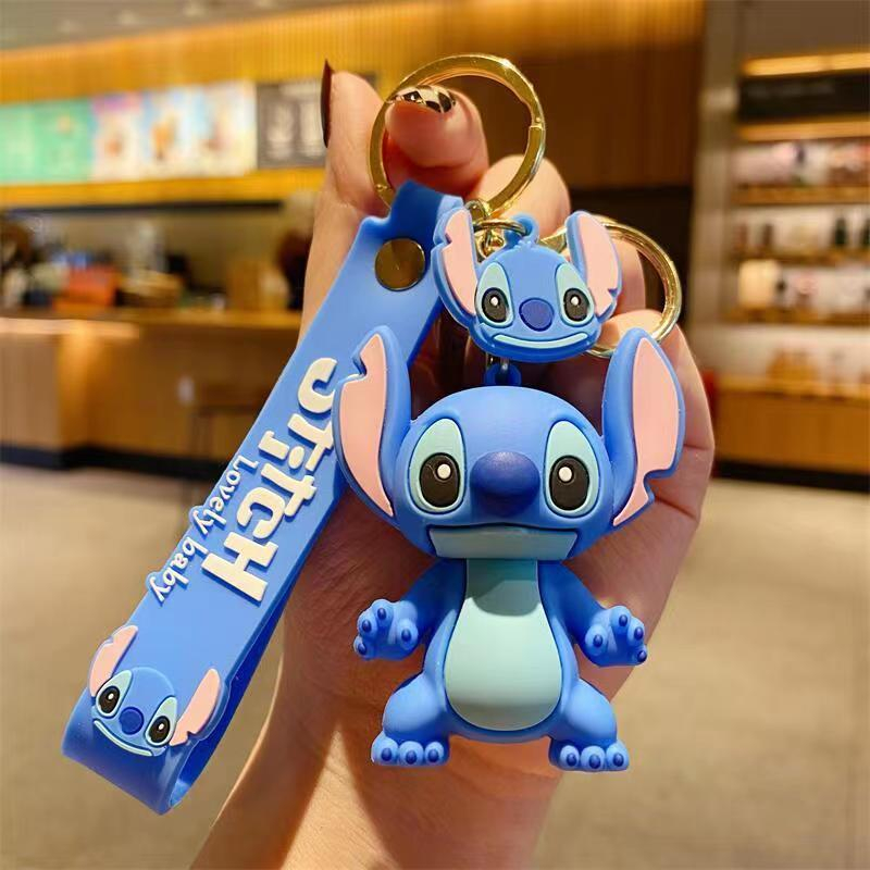 New Anime Stitch Toys Keychain - مراجعة Car Accessories Girl وسعره