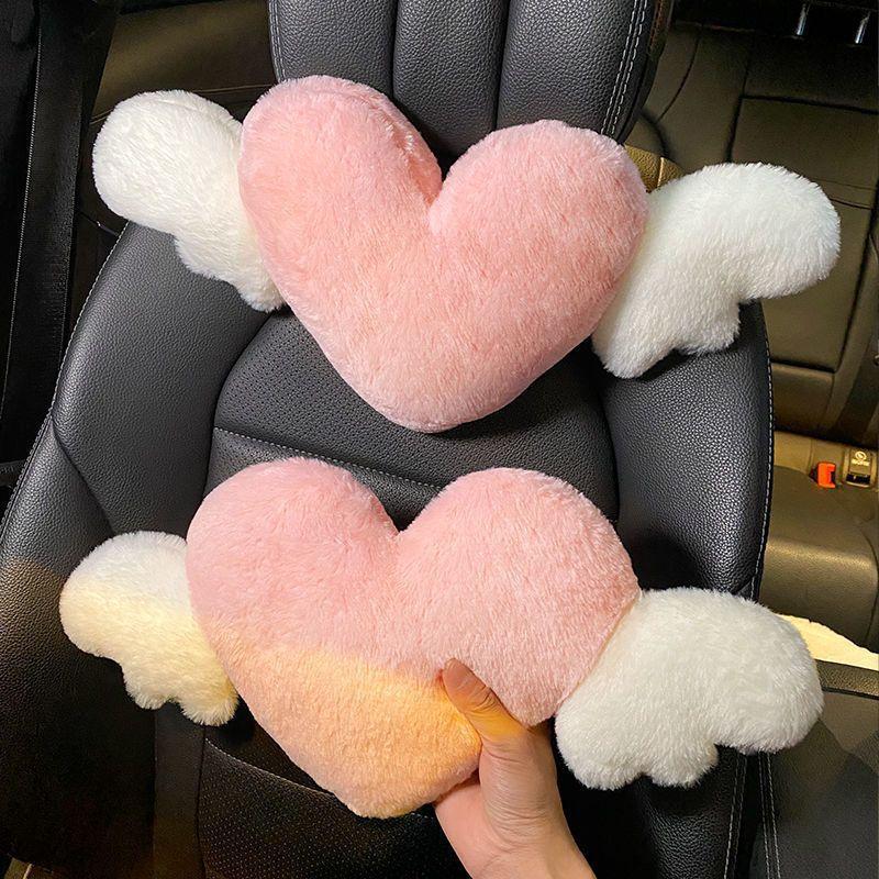 Cute Pink Heart Angel Wing Car - مراجعة Car Accessories Nearby وسعره