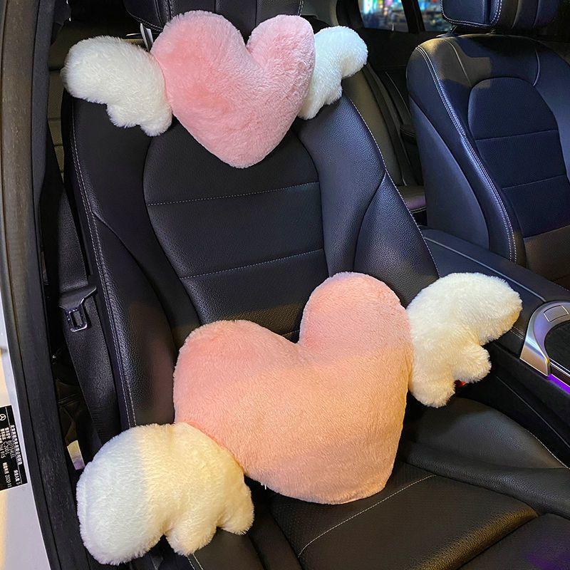 Cute Pink Heart Angel Wing Car - مراجعة Car Accessories Nearby وسعره