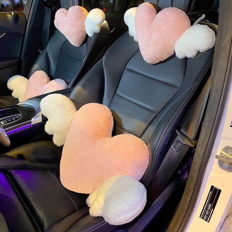 Cute Pink Heart Angel Wing Car - مراجعة Car Accessories Nearby وسعره