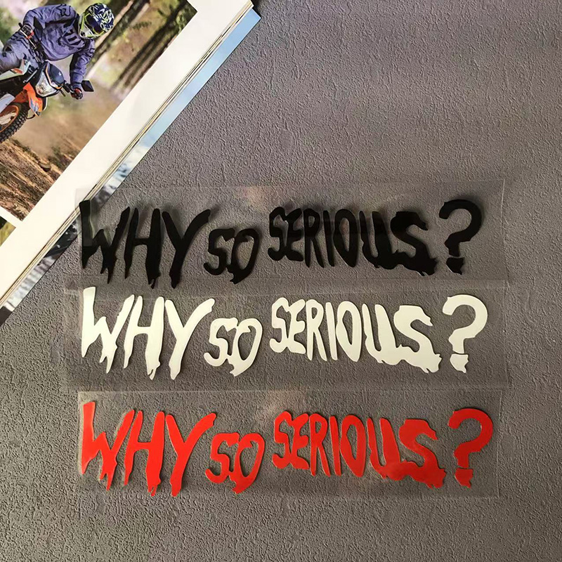 Why So Serious Decals Motorcyc - مراجعة Car Accessories Joker وسعره