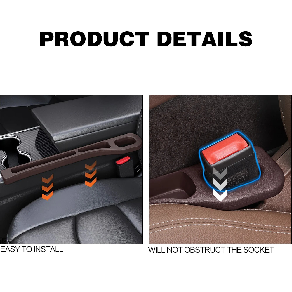 2PCS Car Seat Gap Filler Betwe - مراجعة Car Accessories Mercedes وسعره