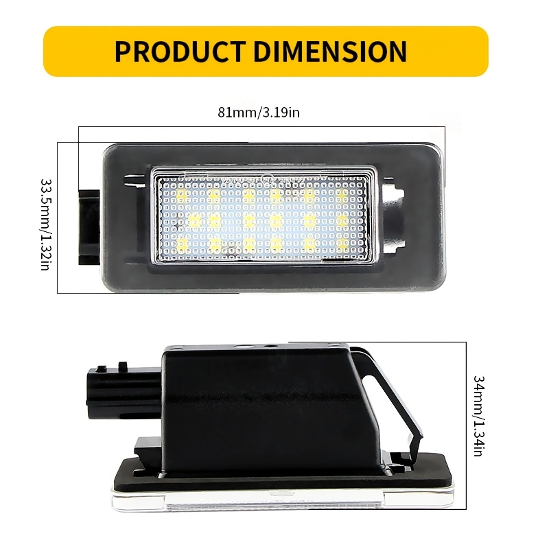 2pcs LED Car License Plate Lig - مراجعة Car Accessories Nissan Xtrail وسعره
