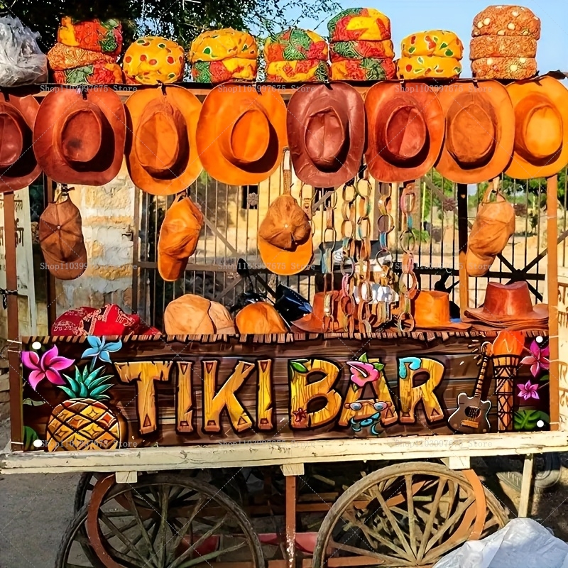 Tiki Bar Banner Tropical Hawai - مراجعة Car Accessories Nearby وسعره