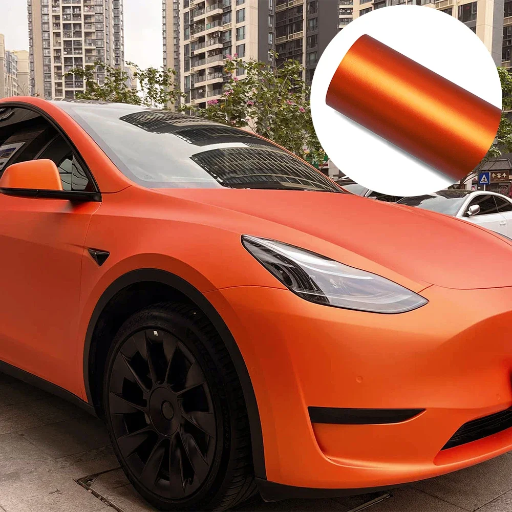 Metallic Matte Satin Ice Orang - مراجعة Car Accessories For Winter وسعره