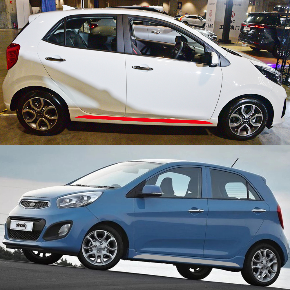 2PCS Car Side Door Skirt Strip - مراجعة Car Accessories Quotes وسعره