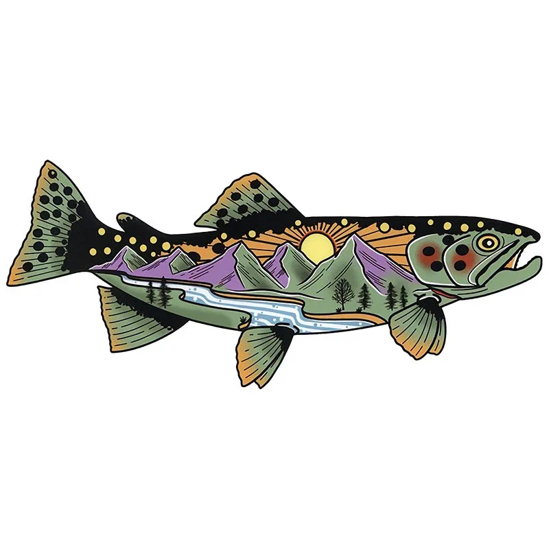 Car Stickers Wild Brown Trout  - مراجعة Car Accessories You Need وسعره