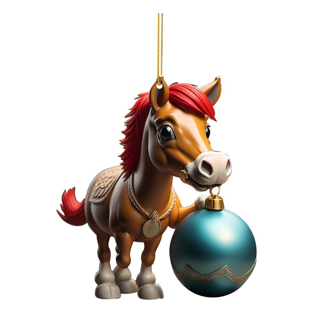 2D Flat Christmas Hanging Pend - مراجعة Car Accessories Xmas Gifts وسعره