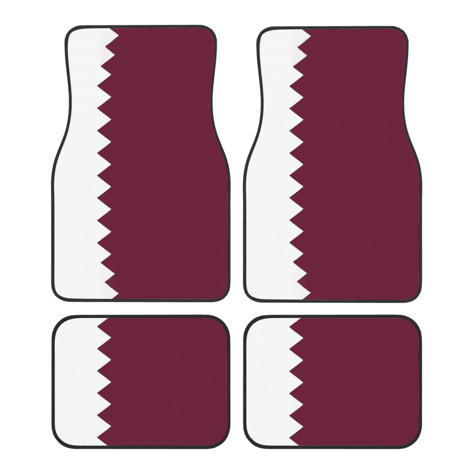Flag of Qatar Pattern Car Floo - مراجعة Qatar Car Accessories وسعره