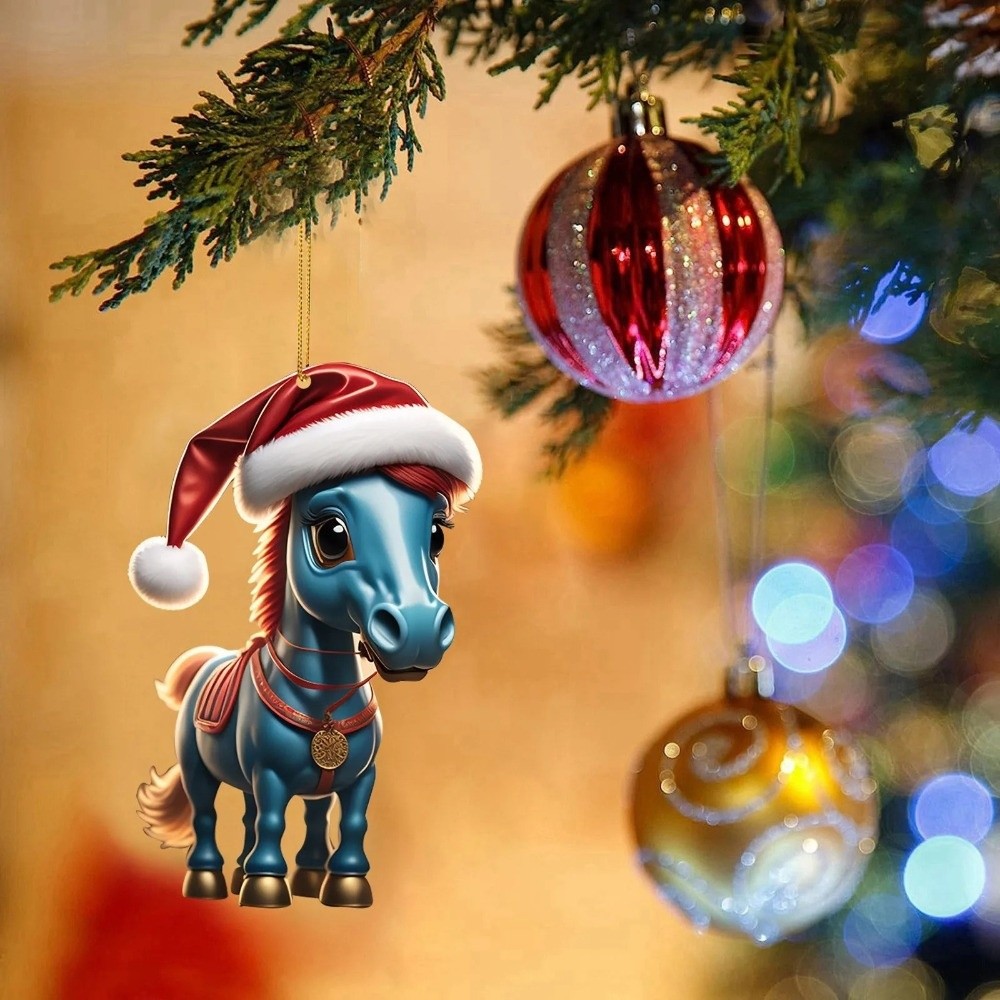 2D Flat Christmas Hanging Pend - مراجعة Car Accessories Xmas Gifts وسعره