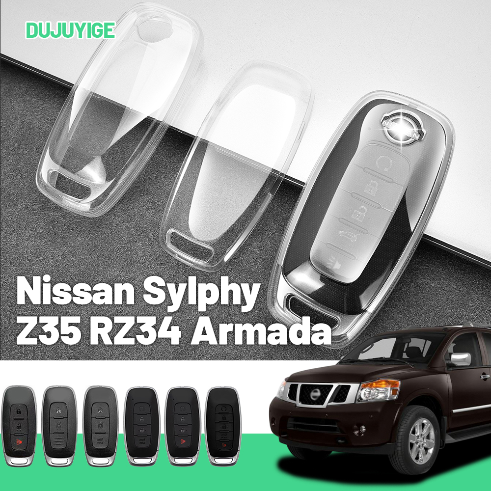 Clear TPU Car Key Case For Nis - مراجعة Car Accessories Nissan Xtrail وسعره